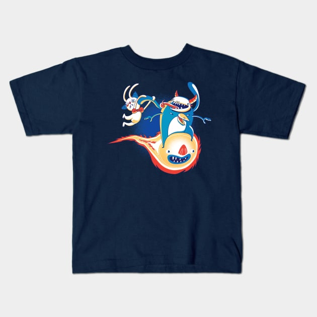 Monsteroid Kids T-Shirt by ivejustquitsmoking